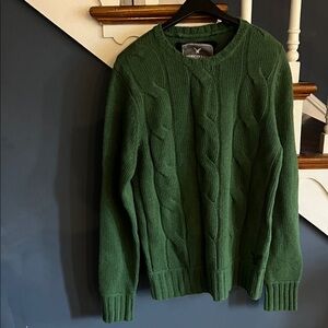 American Eagle Men’s Wool and Cashmere Cable Knit Sweater Sz L/Talll. NWOT